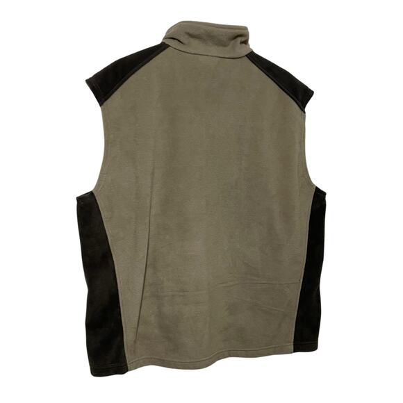 Columbia Mens Fleece Vest Size XL Full Zip Fleece Vest Steens Mountain Beige - Picture 2 of 13